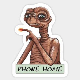 ET Phone Home Sticker